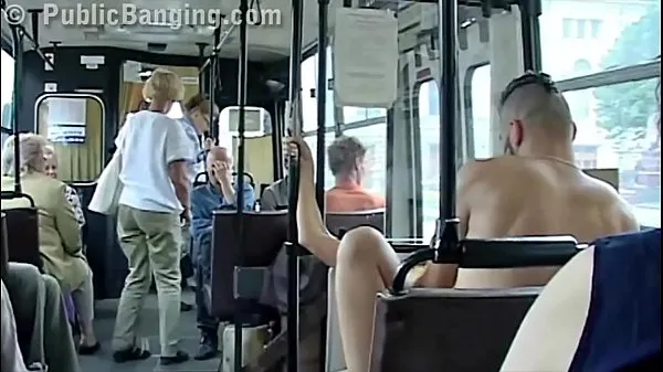 XXX Extreme risky public transportation sex couple in front of all the passengers new Videos