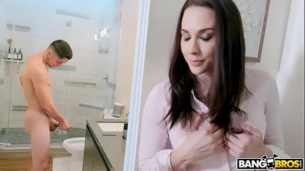 XXX BANGBROS - Stepmom Chanel Preston Catches Jerking Off In Bathroom new Videos