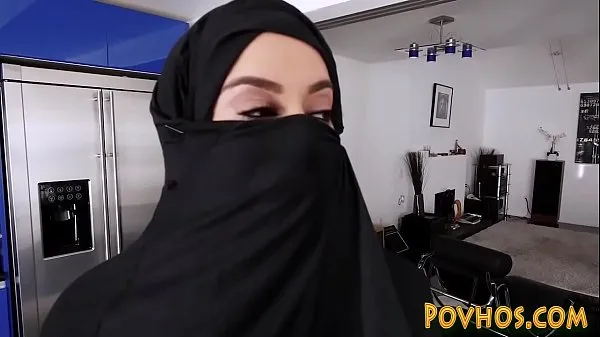 XXX Muslim busty slut pov sucking and riding cock in burka new Videos