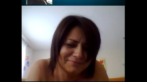 XXX Italian Mature Woman on Skype 2 nye videoer