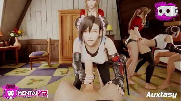 XXX Aerith x Tifa Love Triangle VR νέα βίντεο