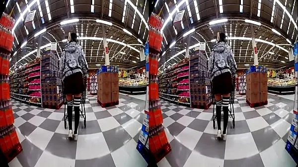 XXX Gros cul sans culotte au supermarché, réalité virtuelle VR Daniela Hot / Hyperversos nouvelles vidéos