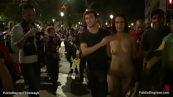 XXX Euro slut naked public humiliated new Videos