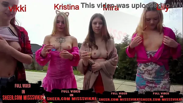 XXX Group fuck on the street 4 pussies. missVicky novih videoposnetkov