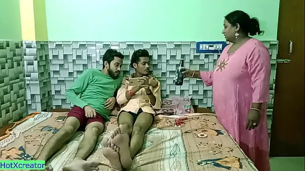 XXX Indian Bengali hot stepsister shared! Hot threesome sex new Videos