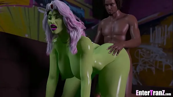 XXX Freaky BBC's pound a Trans Alien queen like they hate her Video baharu