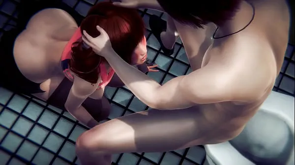 XXX Хентай 3D без цензуры - Shien Hardsex в туалете - японская азиатская манга аниме фильм игра порно новых видео