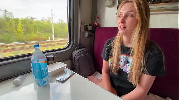 XXX Married stepmother Alina Rai had sex on the train with a stranger new Videos