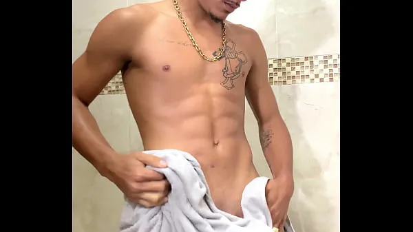 XXX Coming out of the shower with the dick hard as a rock new Videos