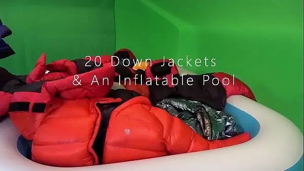 XXX 20 Down Jackets In An Inflatable Pool nya videor