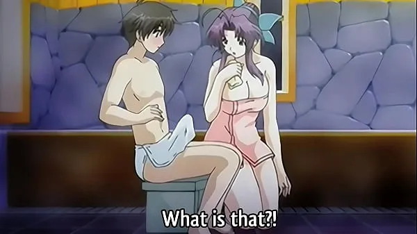 XXX Step Mom gives a Bath to her 18yo Step Son - Hentai Uncensored [Subtitled วิดีโอใหม่