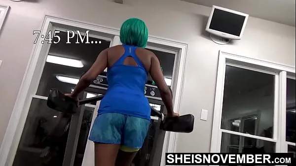 XXX Small Ebony Goth Whore Sweaty Shaved Pussy Smashed Rough Doggystyle And POV Blowjob On Public Gymnasium Treadmill, Petite Babe Sheisnovember Standing Hardcore Fucking, Flashing Natural Tits, Brown Areolas, And Booty Walking Nude By Msnovember νέα βίντεο